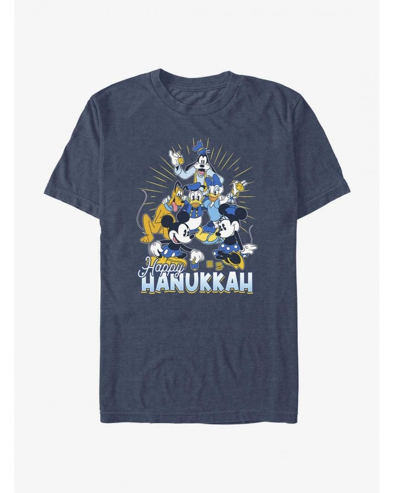 Disney Mickey Mouse Happy Hanukkah Friends T-Shirt $9.80 T-Shirts