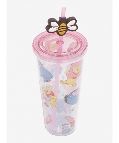 Disney Winnie The Pooh Hearts & Bees Acrylic Travel Cup $6.56 Cups