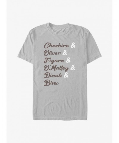 Disney Channel Cheshire, Oliver, Figaro, O'Malley, Dinah, Binx T-Shirt $11.95 T-Shirts