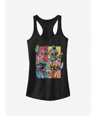 Disney Lilo & Stitch Grunge Stitch Girls Tank $8.96 Tanks