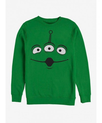 Disney Pixar Toy Story Alien Face Crew Sweatshirt $14.02 Sweatshirts