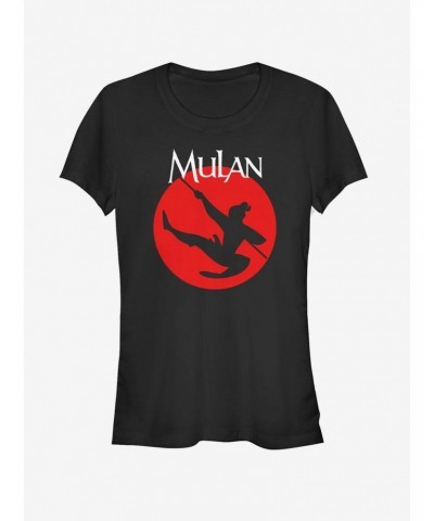 Disney Mulan Warrior Silhouette Girls T-Shirt $9.46 T-Shirts