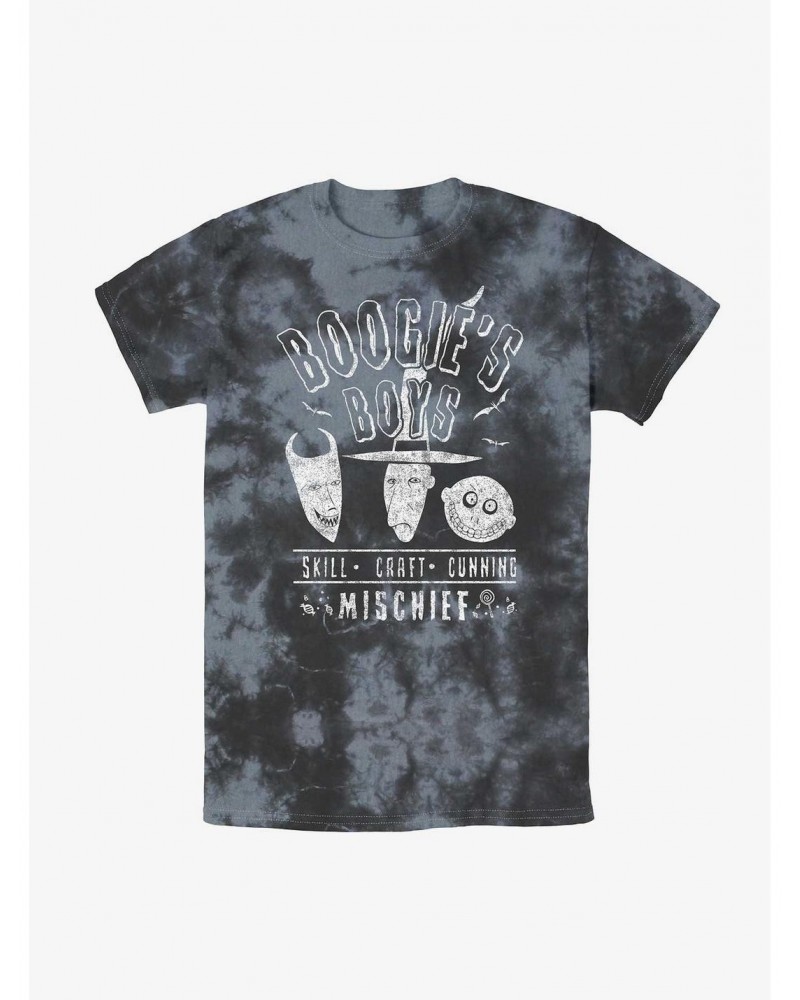 Disney The Nightmare Before Christmas Boogie's Boys Mineral Wash T-Shirt $12.17 T-Shirts