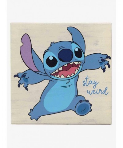 Disney Lilo & Stitch Stay Weird Canvas Wall Decor $15.56 Décor