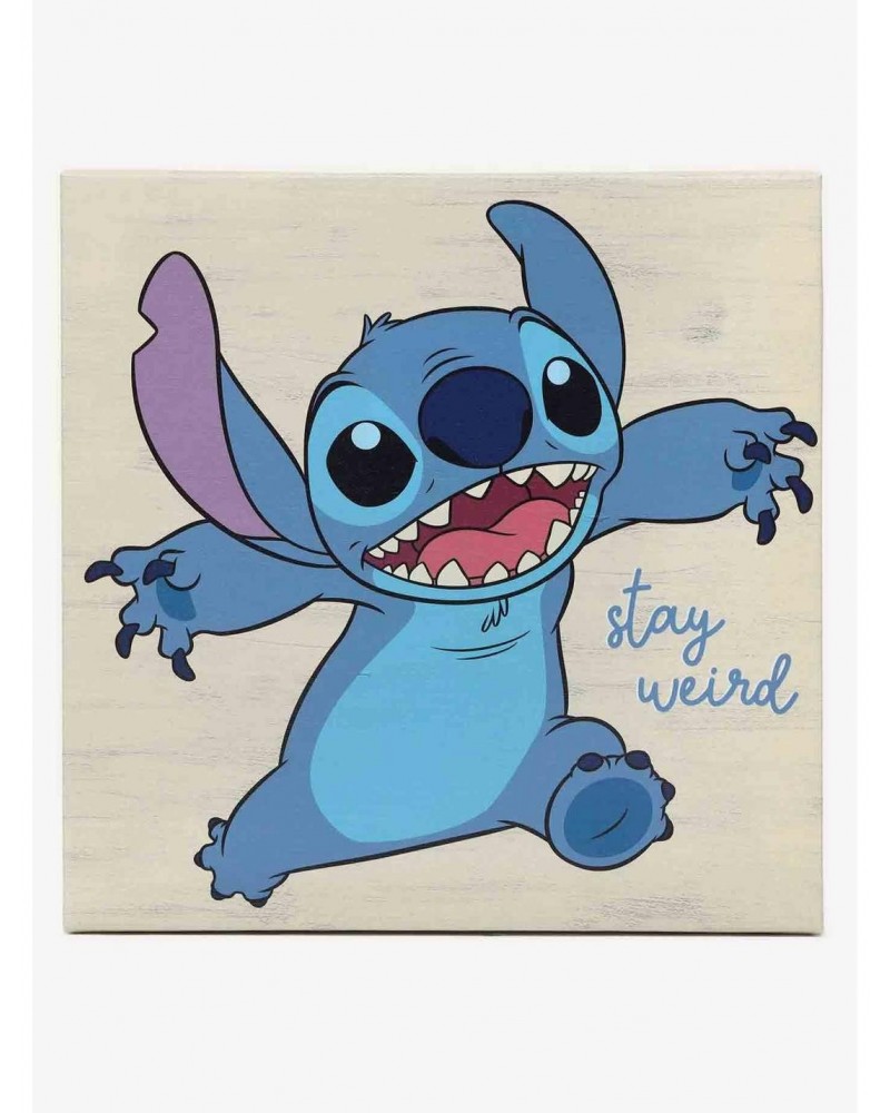 Disney Lilo & Stitch Stay Weird Canvas Wall Decor $15.56 Décor