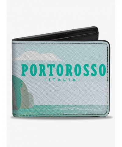 Disney Pixar Luca Italy Portorosso Seaside Village Scene Bifold Wallet $6.48 Wallets