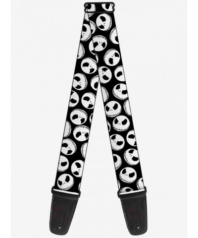 The Nightmare Before Christmas Jack Expressions Scattered Black Guitar Strap $10.21 Guitar Straps