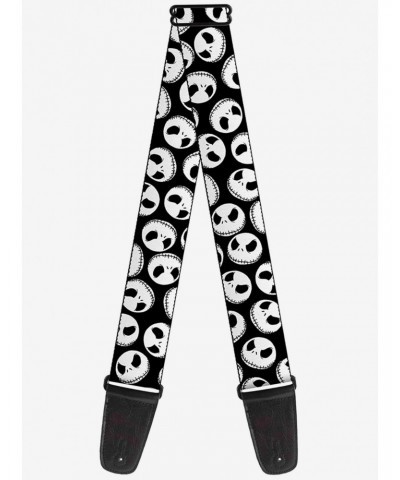 The Nightmare Before Christmas Jack Expressions Scattered Black Guitar Strap $10.21 Guitar Straps