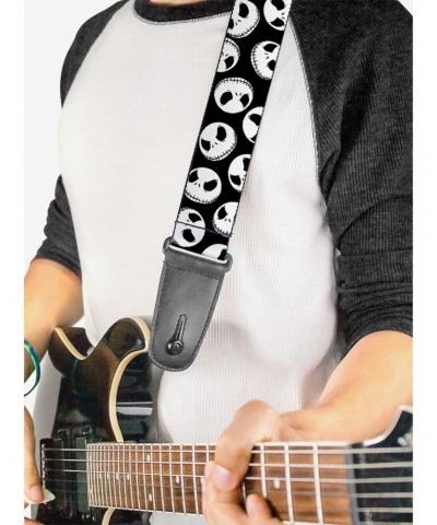 The Nightmare Before Christmas Jack Expressions Scattered Black Guitar Strap $10.21 Guitar Straps