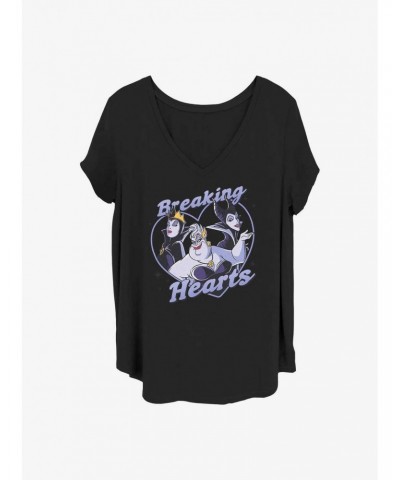 Disney Villains Breaking Hearts Girls T-Shirt Plus Size $8.67 T-Shirts