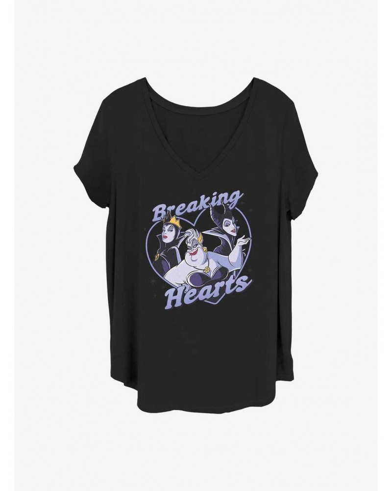 Disney Villains Breaking Hearts Girls T-Shirt Plus Size $8.67 T-Shirts