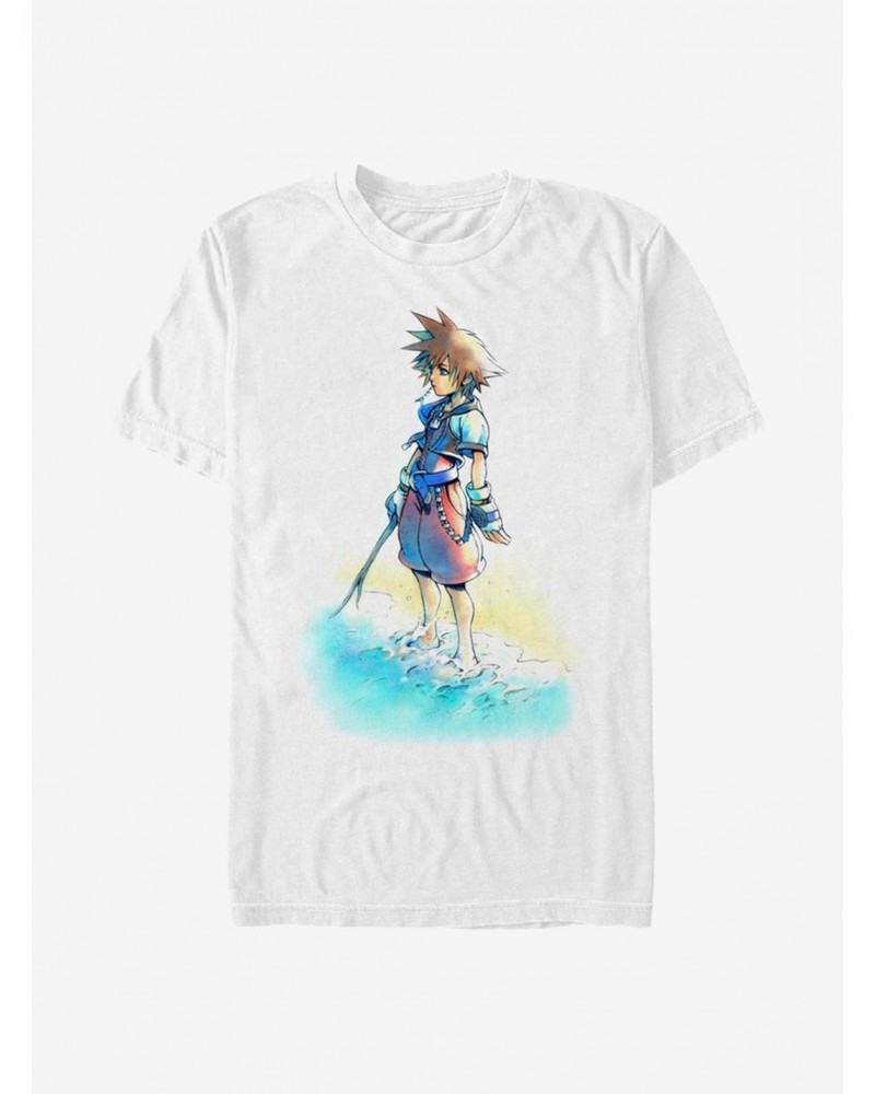 Disney Kingdom Hearts Beach Sora T-Shirt $8.37 T-Shirts