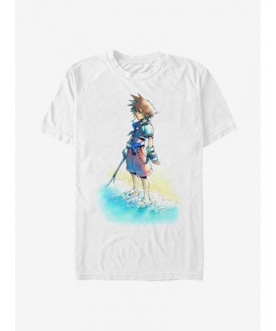 Disney Kingdom Hearts Beach Sora T-Shirt $8.37 T-Shirts