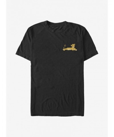 Disney The Lion King Simple Laying Simba T-Shirt $11.95 T-Shirts