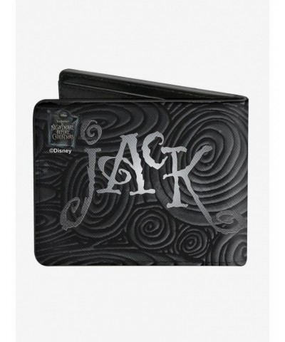 The Nightmare Before Christmas Jack Arms Crossed Jack Swirls Bi-Fold Wallet $5.67 Wallets