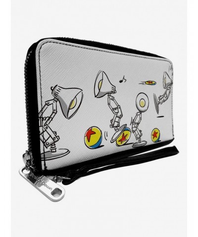 Pixar Lamp Animation Luxo Jr Sketch Zip Around Wallet $16.05 Wallets