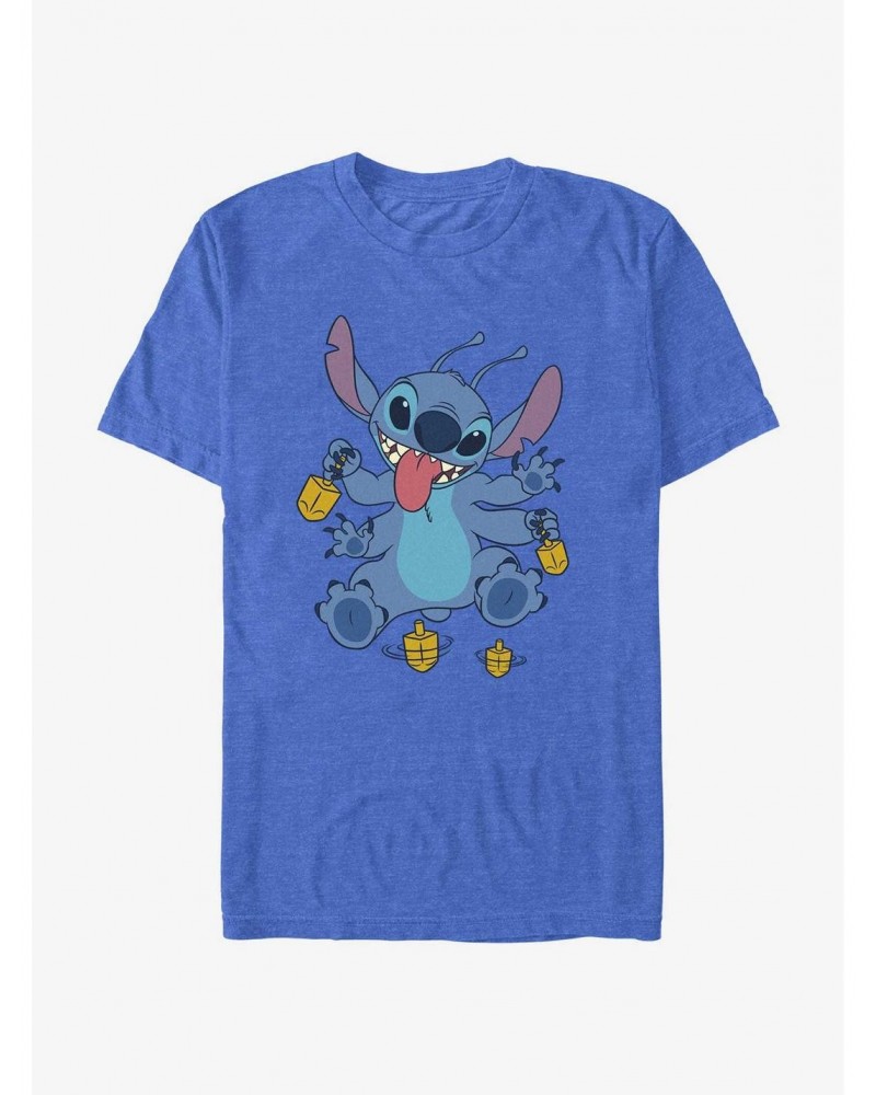 Disney Lilo & Stitch Hanukkah Spinning Dreidels T-Shirt $9.08 T-Shirts