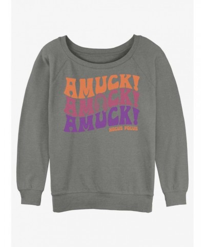 Disney Hocus Pocus Amuck Girls Slouchy Sweatshirt $12.18 Sweatshirts