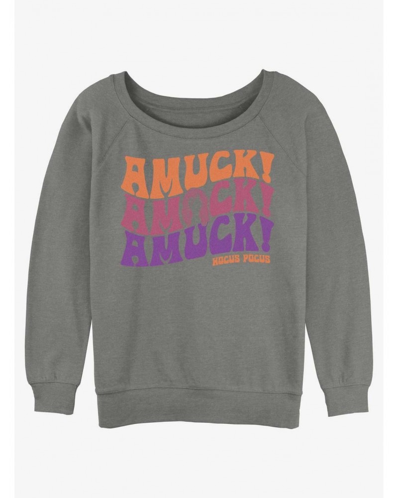 Disney Hocus Pocus Amuck Girls Slouchy Sweatshirt $12.18 Sweatshirts