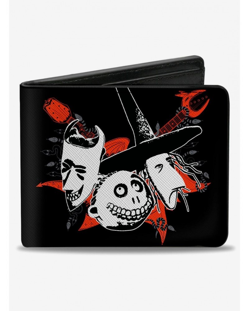 The Nightmare Before Christmas Lock Shock And Barrel Faces Bifold Wallet $9.41 Wallets