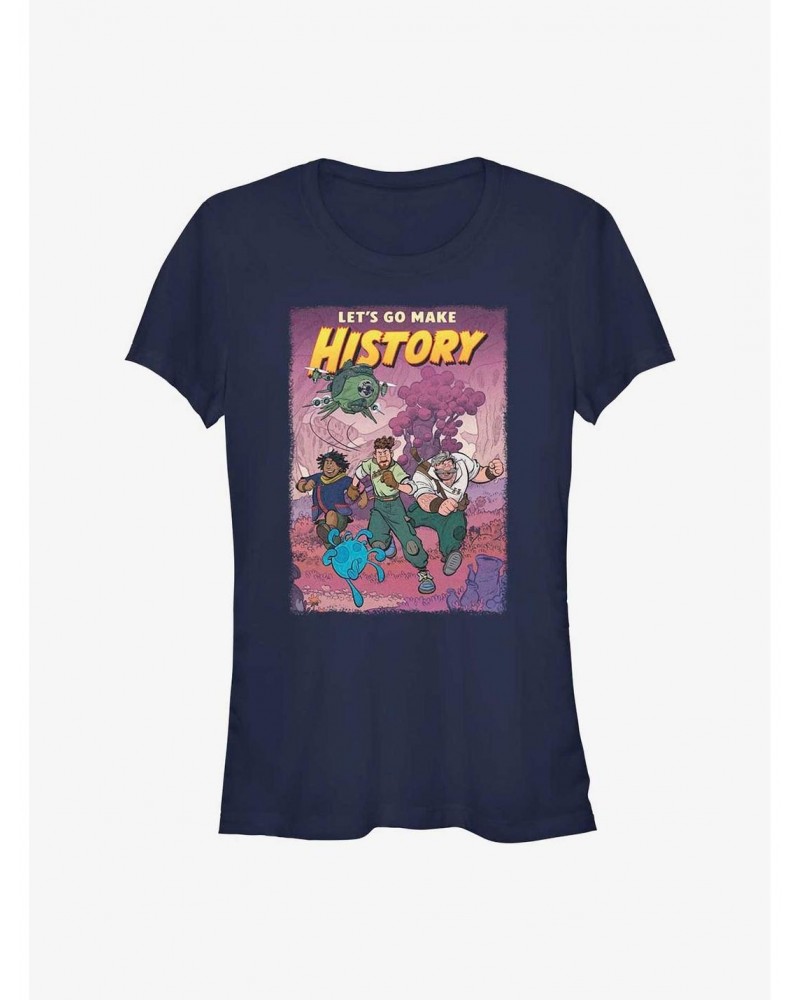 Disney Strange World Make History Girls T-Shirt $8.47 T-Shirts