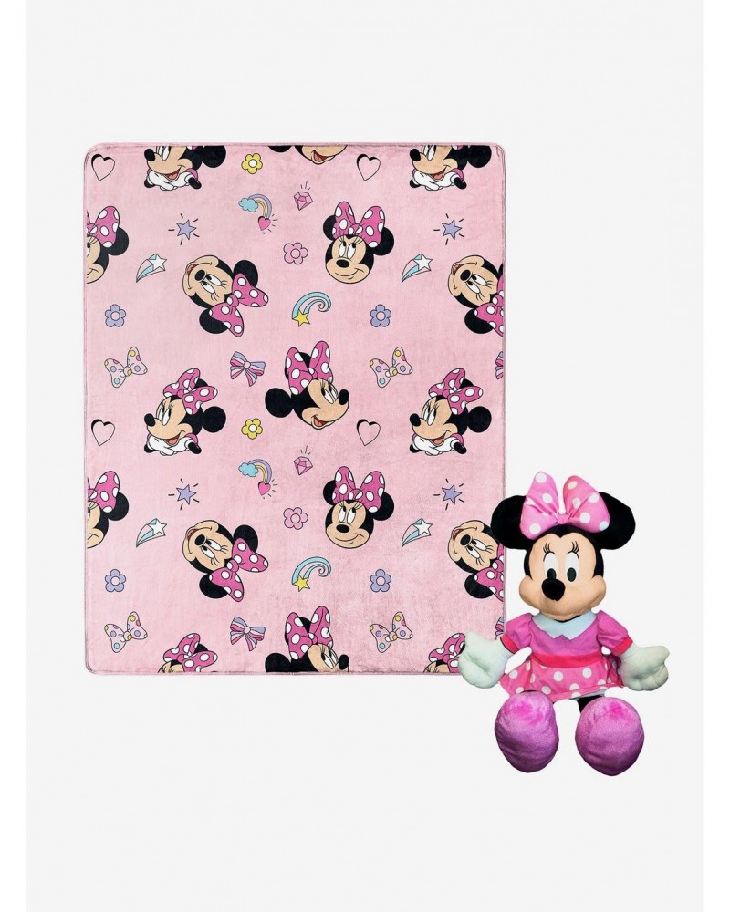 Disney Minnie M Favorite Things Hugger Pillow and Throw Set $12.55 Throw Set