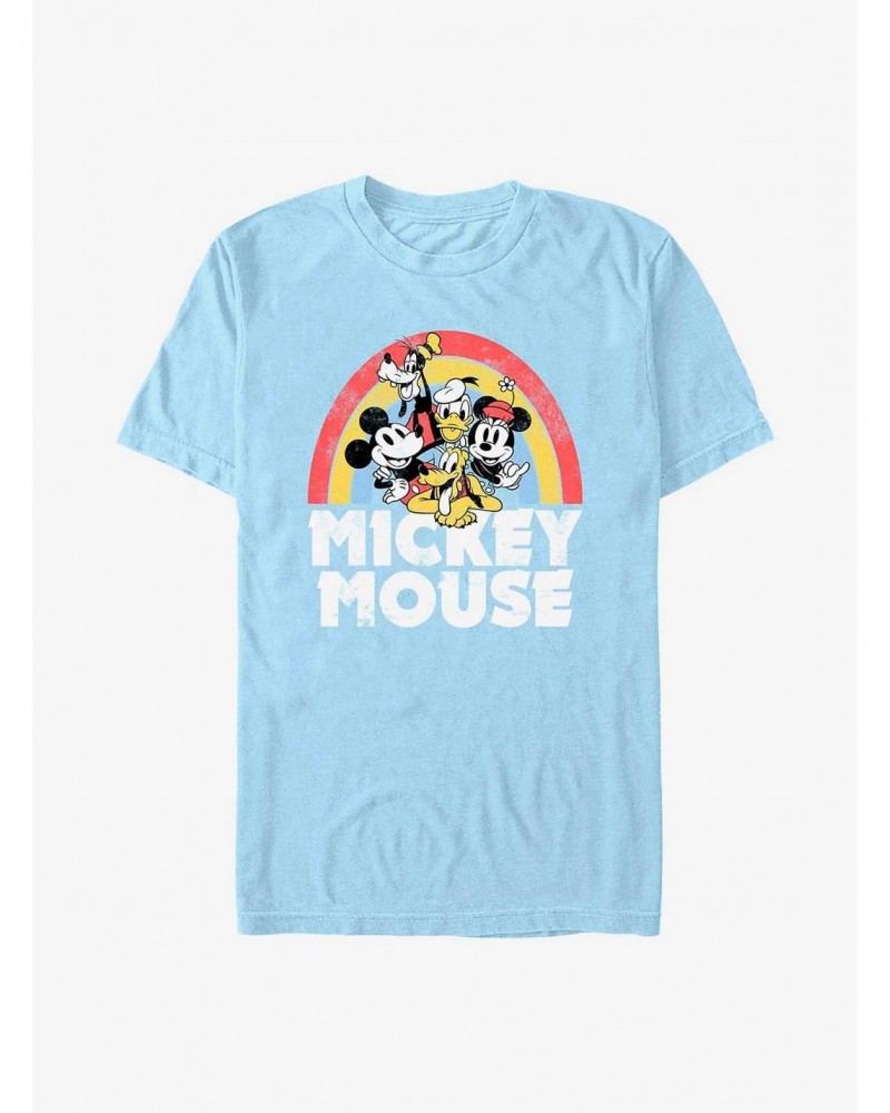 Disney Mickey Mouse Friends Under The Rainbow T-Shirt $7.89 T-Shirts