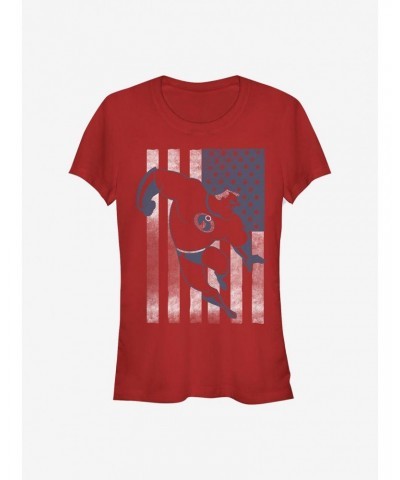 Disney Pixar The Incredibles Incredible Flag Girls T-Shirt $9.71 T-Shirts