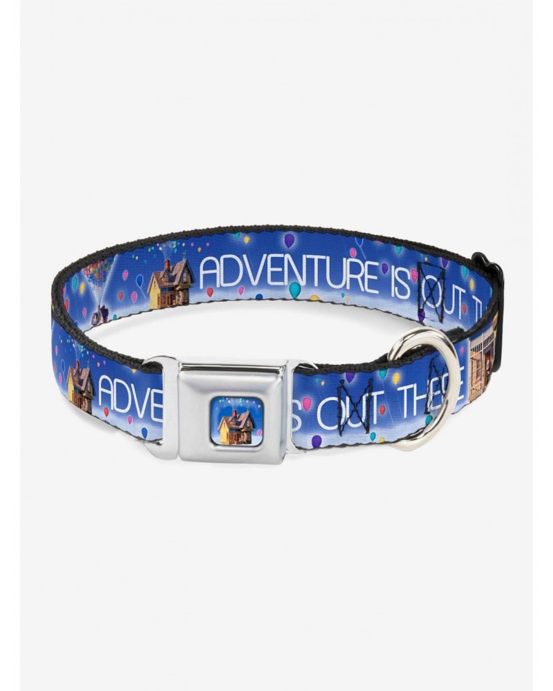 Disney Pixar Up Adventure Is Out There Carl on Porch House Balloons Dog Collar Seatbelt Buckle $11.22 Buckles