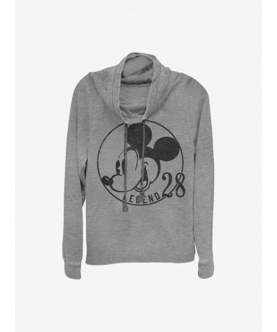 Disney Mickey Mouse 1928 Legend Cowlneck Long-Sleeve Girls Top $18.86 Tops