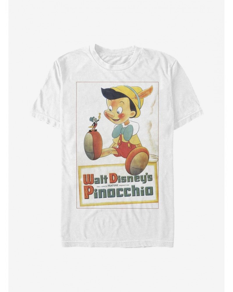 Disney Pinocchio Vintage Poster T-Shirt $9.32 T-Shirts