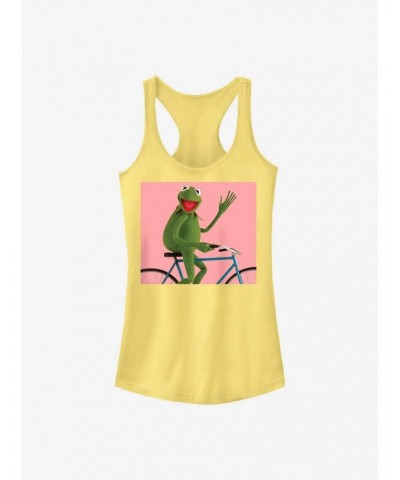 Disney The Muppets Biking Kermit Girls Tank $8.72 Tanks