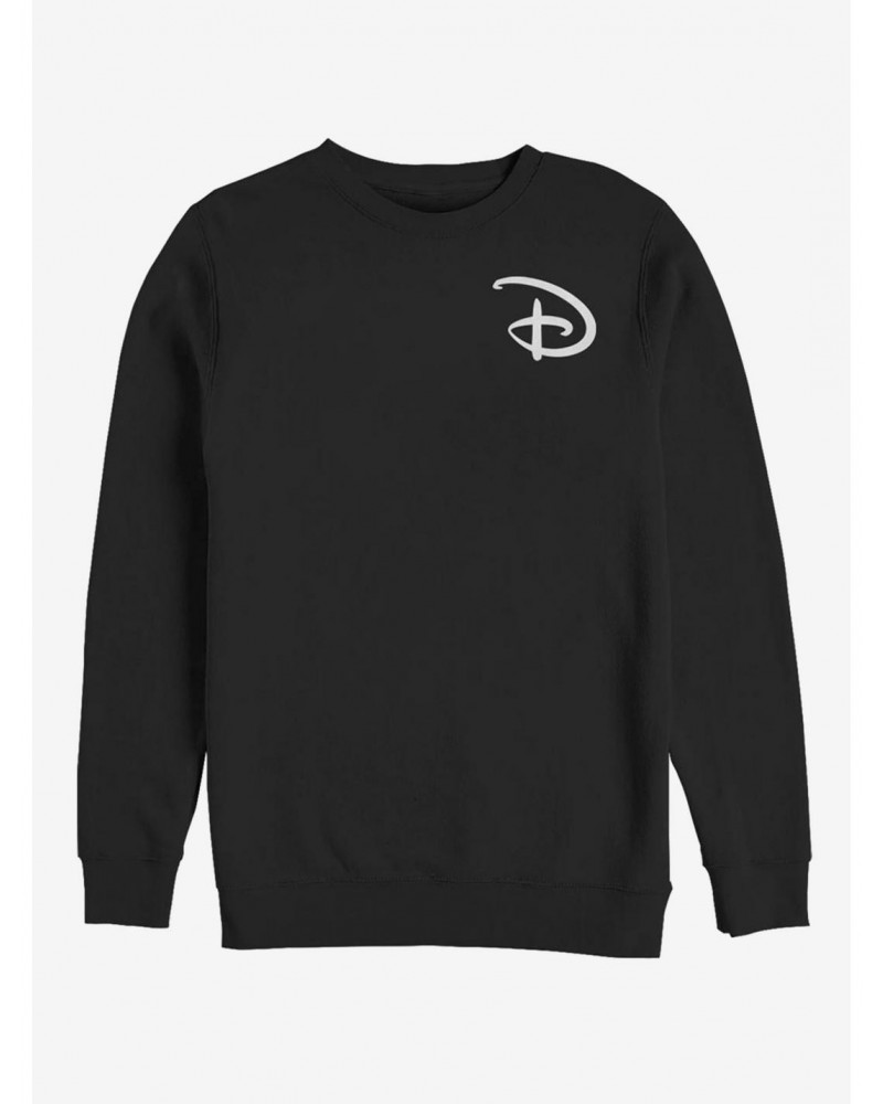 Disney Classic Disney D Pocket Logo Crew Sweatshirt $18.45 Sweatshirts