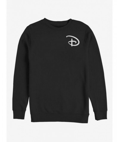 Disney Classic Disney D Pocket Logo Crew Sweatshirt $18.45 Sweatshirts