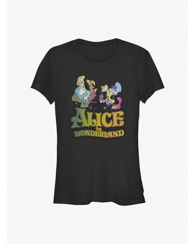 Disney Alice In Wonderland Trippy Girls T-Shirt $9.96 T-Shirts