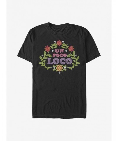 Disney Pixar Coco Un Poco Loco Floral Emblem T-Shirt $8.13 T-Shirts