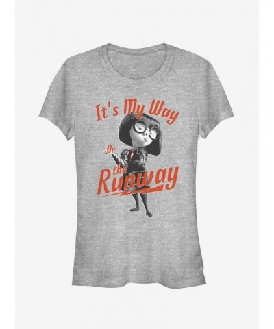 Disney Pixar The Incredibles Edna Mode My Way or Runway Girls T-Shirt $12.20 T-Shirts