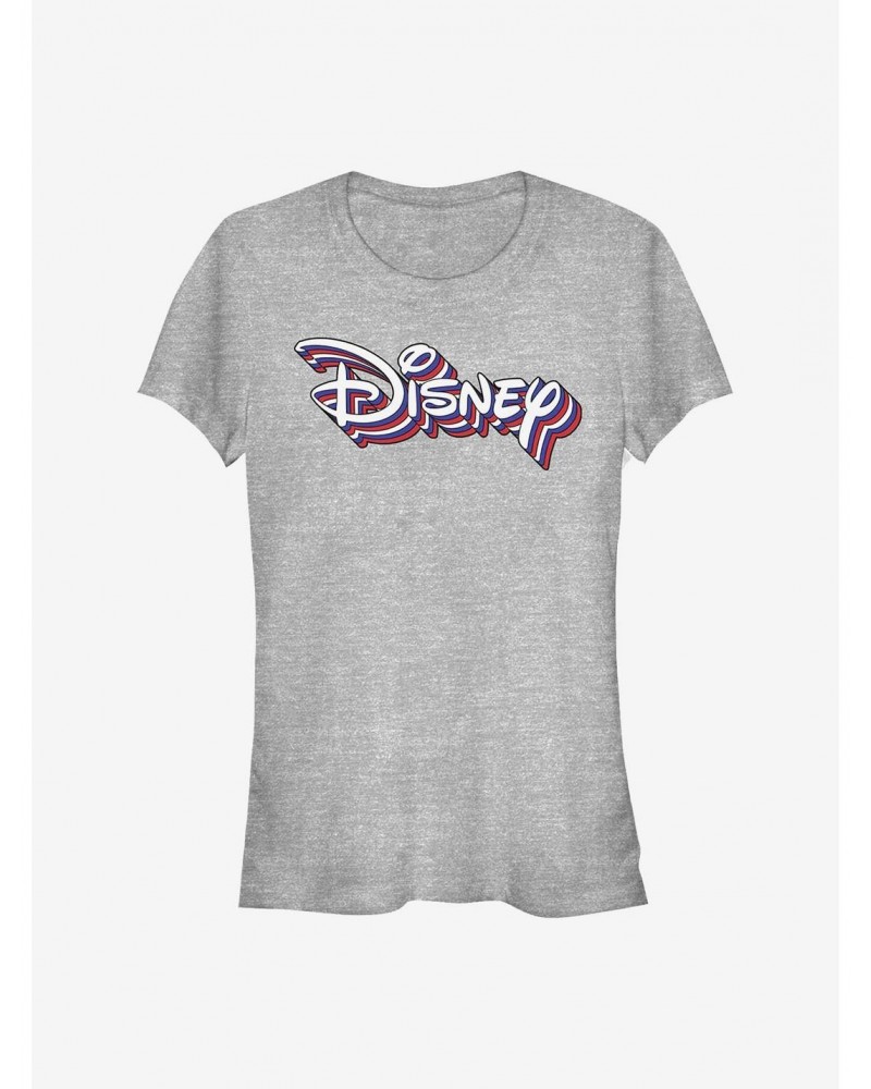 Disney Classic Retro Rainbow Logo Girls T-Shirt $11.95 T-Shirts