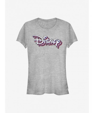 Disney Classic Retro Rainbow Logo Girls T-Shirt $11.95 T-Shirts