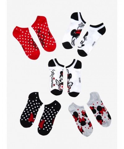 Disney Minnie Mouse Polka Dots No-Show Socks 5 Pair $7.45 Merchandises