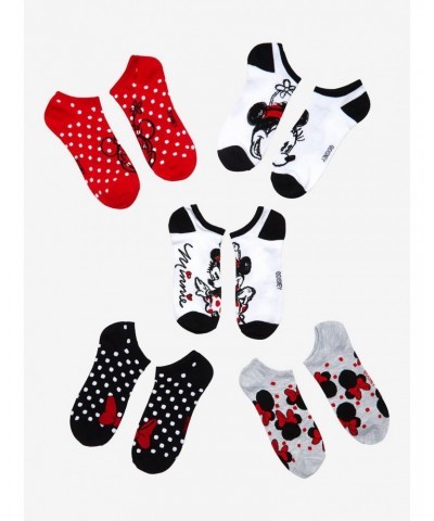 Disney Minnie Mouse Polka Dots No-Show Socks 5 Pair $7.45 Merchandises