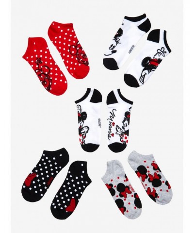 Disney Minnie Mouse Polka Dots No-Show Socks 5 Pair $7.45 Merchandises