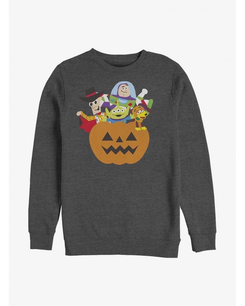 Disney Pixar Toy Story Pumpkin Surprise Characters Sweatshirt $11.07 Sweatshirts