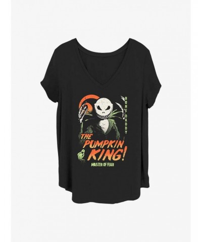 Disney The Nightmare Before Christmas Jack The Pumpkin King Girls T-Shirt Plus Size $13.29 T-Shirts