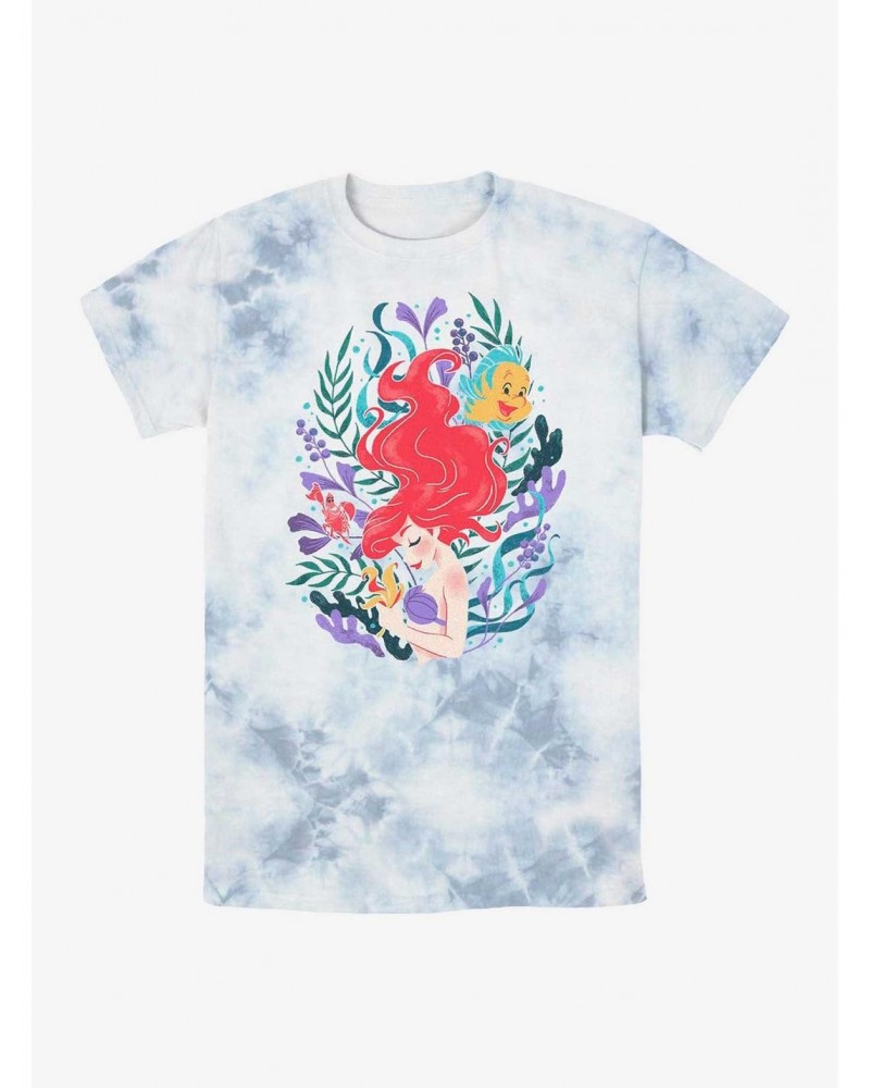 Disney The Little Mermaid Coral Reef Ariel Tie-Dye T-Shirt $9.58 T-Shirts