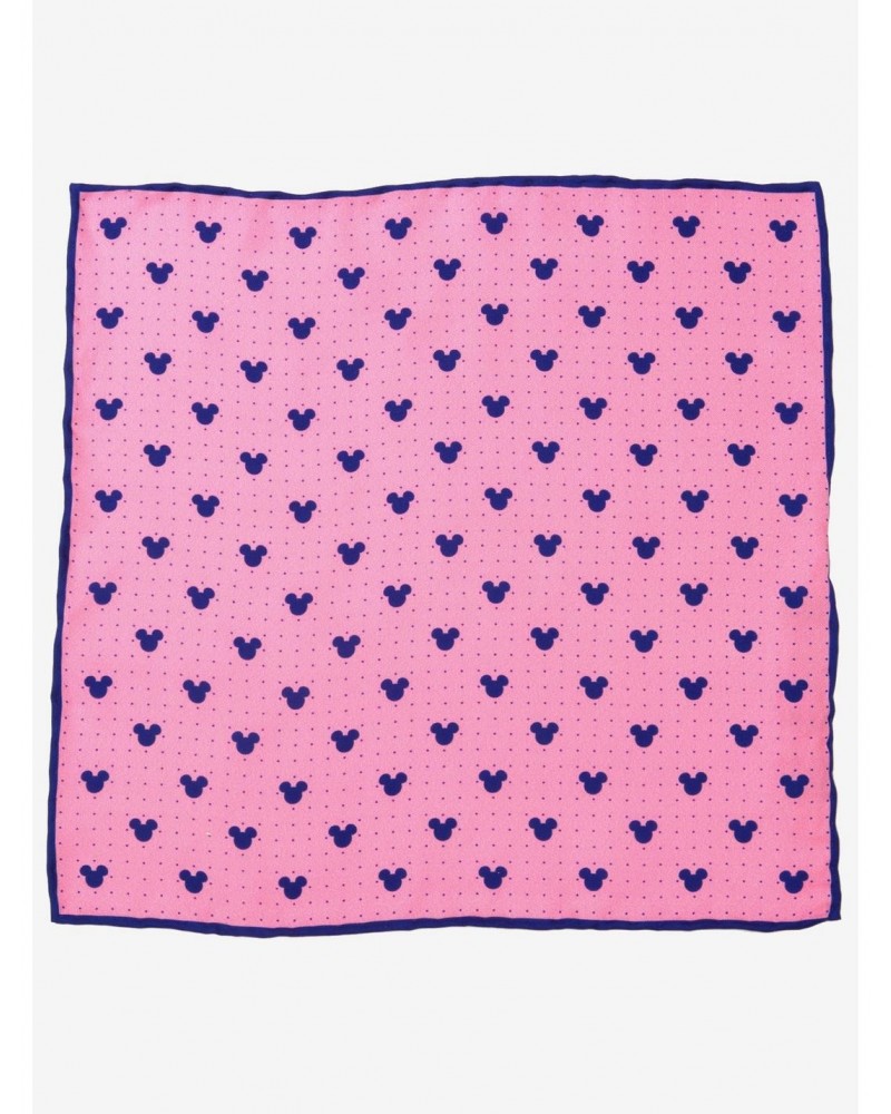 Disney Mickey Mouse Dot Pink Pocket Square $15.01 Squares