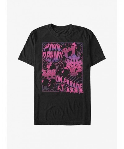 Disney Dumbo Pink Elephants Parade Poster Extra Soft T-Shirt $10.17 T-Shirts