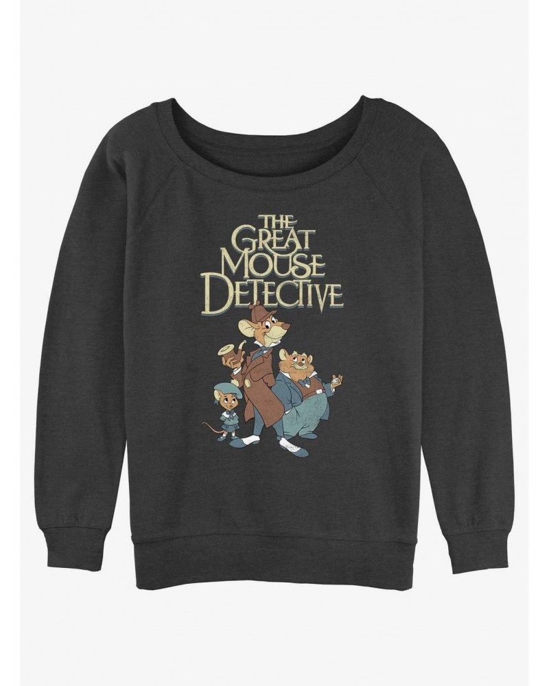 Disney The Great Mouse Detective Mousey Trio Slouchy Sweatshirt $12.18 Sweatshirts