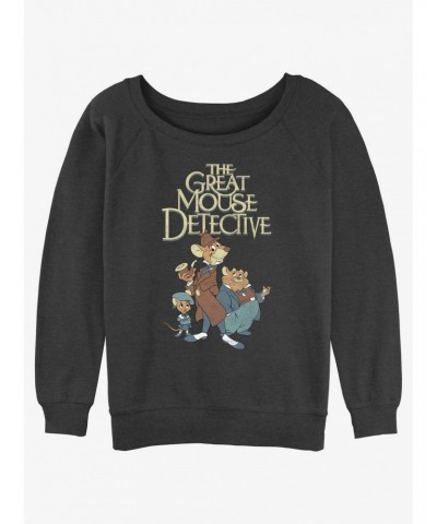 Disney The Great Mouse Detective Mousey Trio Slouchy Sweatshirt $12.18 Sweatshirts