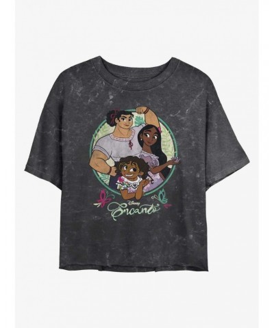 Disney Encanto Sisters Mineral Wash Crop Girls T-Shirt $8.96 T-Shirts